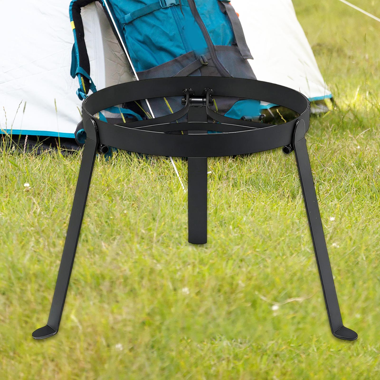 折りたたみ式キャンプファイヤー用三脚鉄製ポータブルグリルスタ - Camping Outdoor Cooking Equipment のレビューと価格