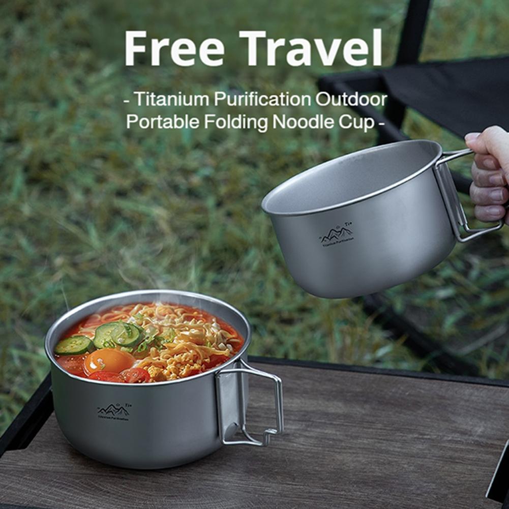 超軽量チタン製バックパッキング調理器具、持ち手付きポータブル - Camping Cooking Gadgets のレビューと価格