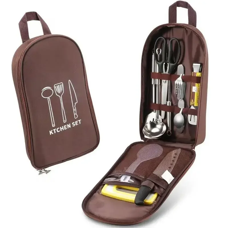 ハイキング用キッチン用品収納、持ち運び可能なアウトドア調理器 - Camping Cooking Utensils Storage のレビューと価格