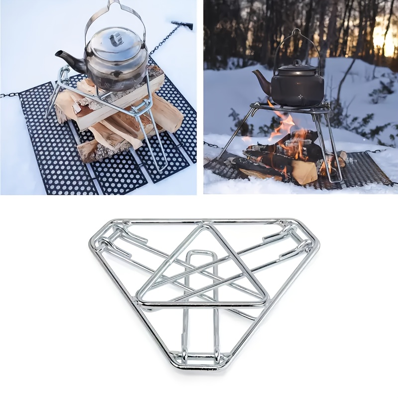 1個入り ステンレス製 キャンプファイヤーラック グリル焼き - Camping Cooking Cupboard のレビューと価格