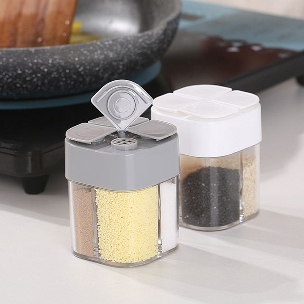 4 in 1調味料容器セット。塩・胡椒入れ、プラスチック製フ - Camping Cooking Set For 4 のレビューと価格