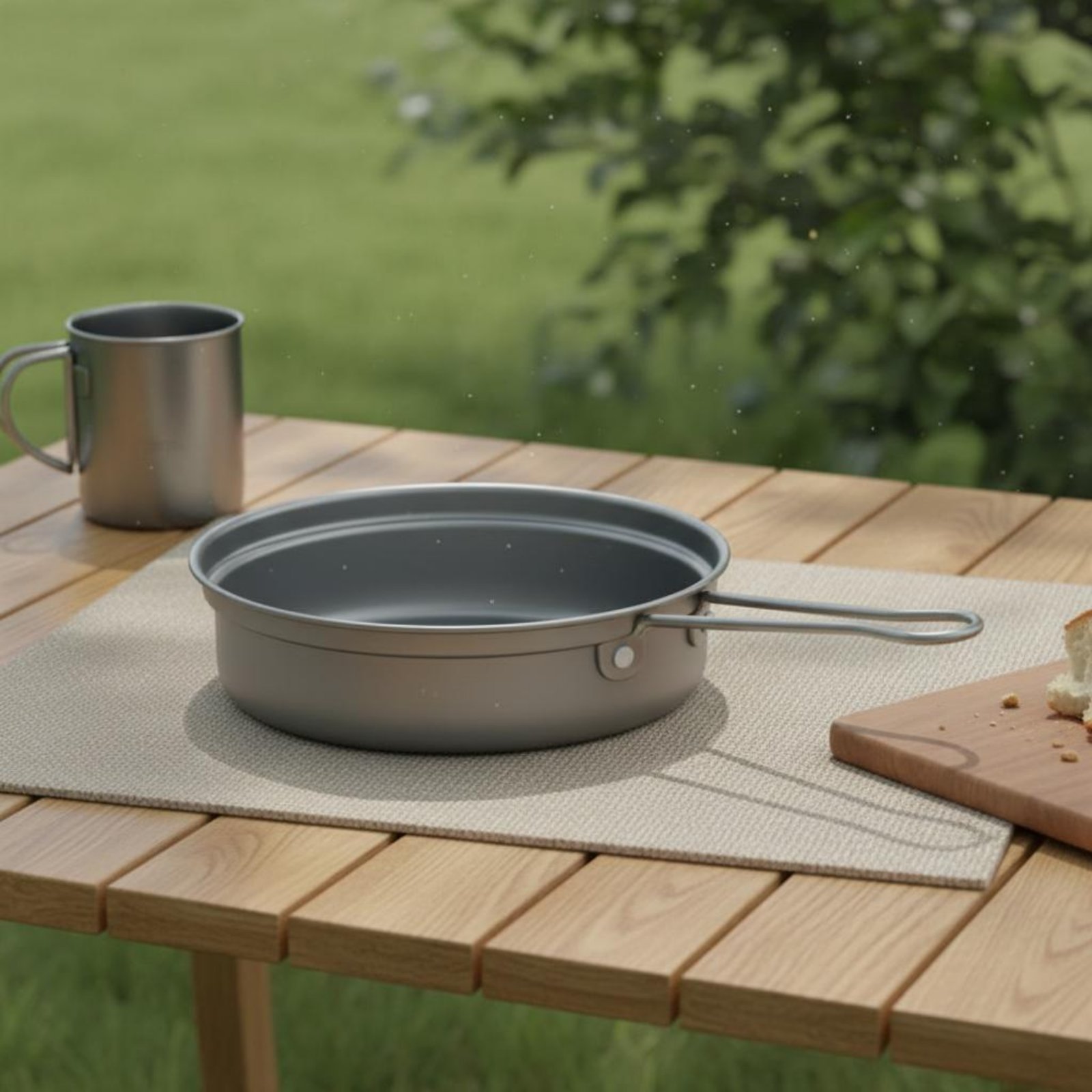 2ピースメタルキャンプクックセット高強度バックパッキング調理 - Camping Cooking And Dining Set のレビューと価格