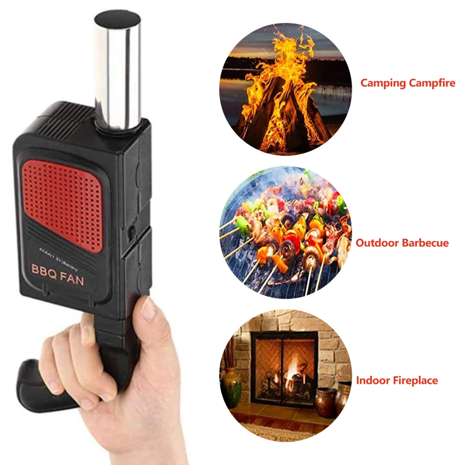 ポータブルハンドヘルド電気バーベキューファン送風機屋外キャン - Camping Cooking Unit のレビューと価格