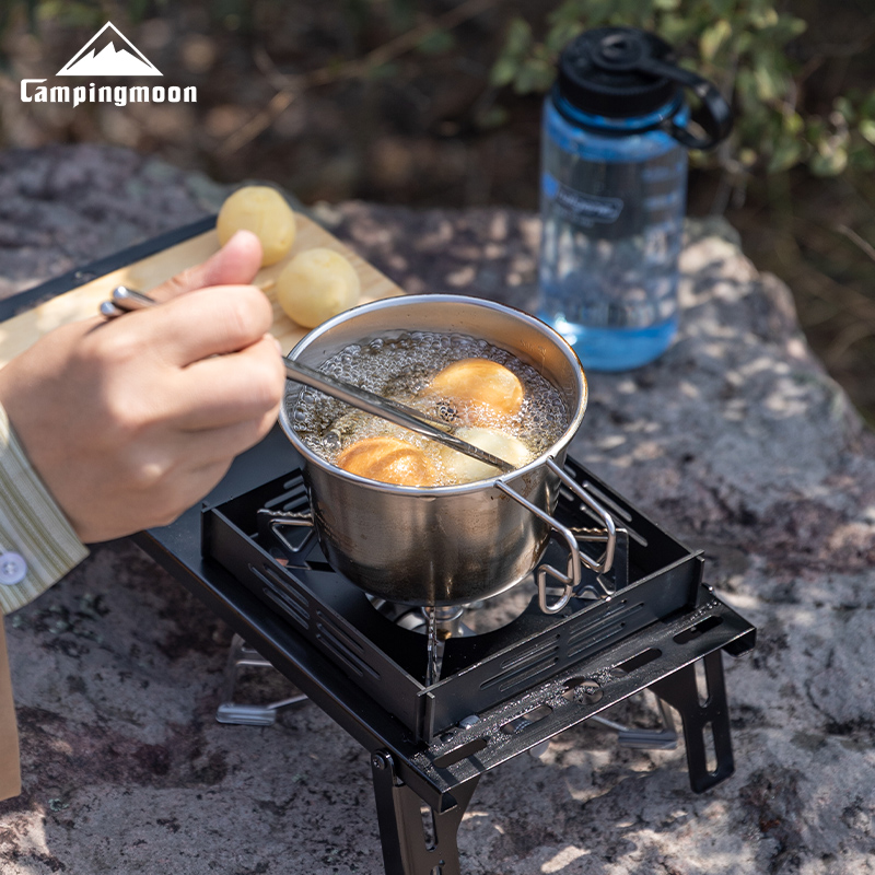 CAMPINGMOON 600ml ステンレス製ポータブルキ - Camping Cooking Tray のレビューと価格