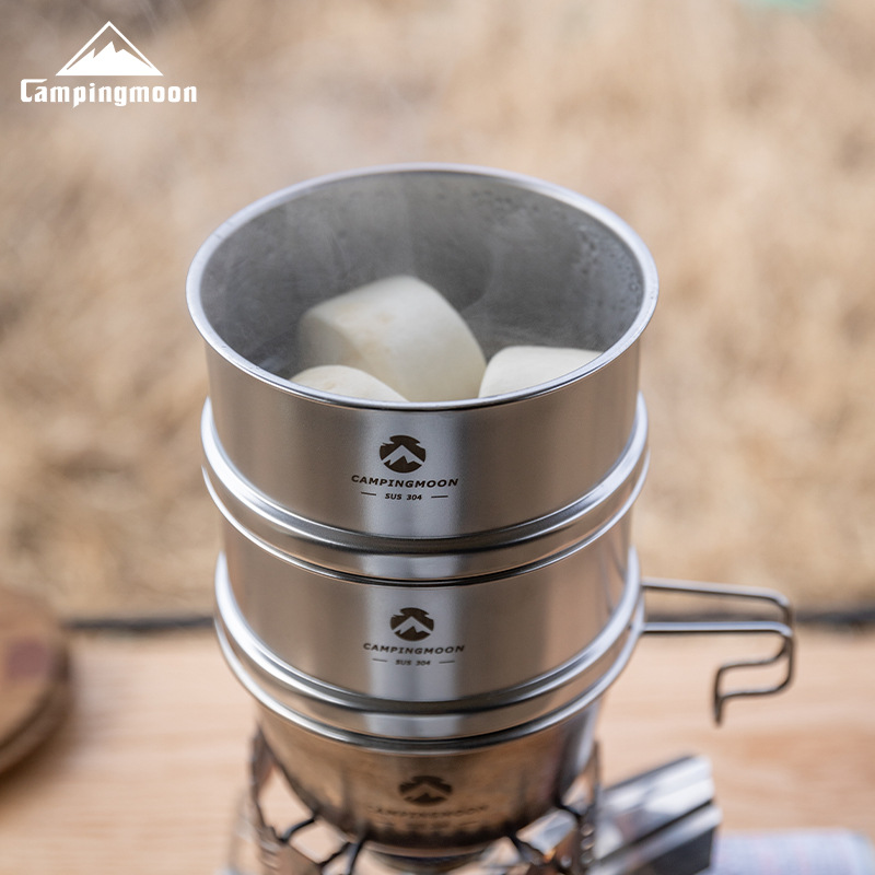 CAMPINGMOON 600ml ステンレス製ポータブルキ - Camping Cooking Tray のレビューと価格