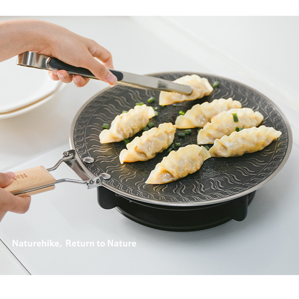 Naturehike ステンレス鋼グリルパン ラウンドノンス - Camping Cooking Tray のレビューと価格