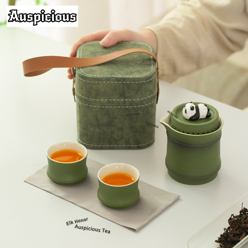 中国ポータブルrabbbit茶セットセラミック1ポット2カッ - Japanese Camping Cooking のレビューと価格