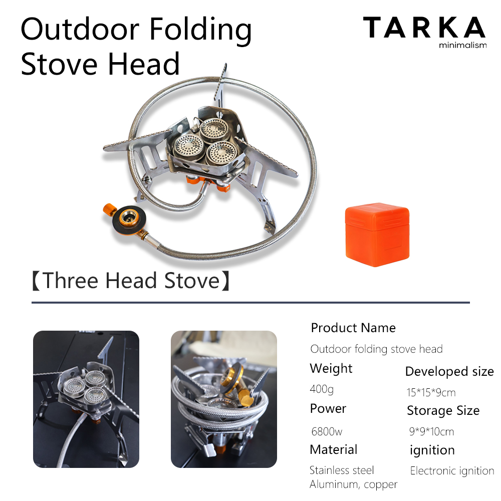 TARKA キャンプ用ガスストーブ 5800W 3口バーナー - Camping Cooking Fuel のレビューと価格