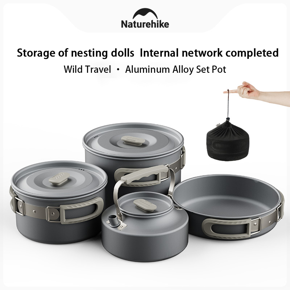 Naturehike アウトドアポットセット、キャンプ調理器 - Camping Outdoor Cooking Equipment のレビューと価格