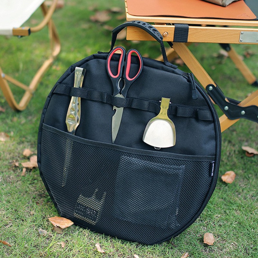 グリルパン収納バッグ、フライパンとグリドル用ポータブルポーチ - Camping Cooking Survival のレビューと価格